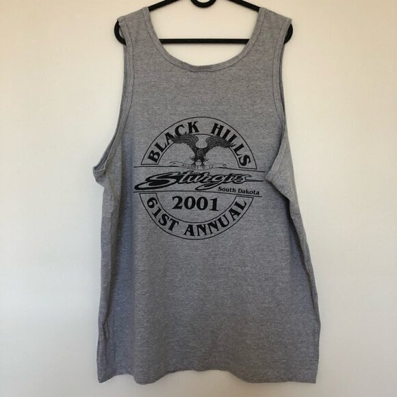 𝅺VINTAGE Sturgis South Dakota Biker Tank Top Cotton - Picture 6 of 8